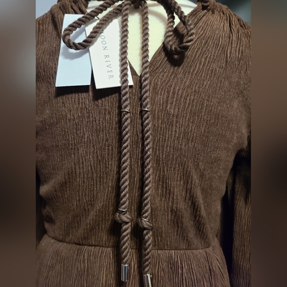 NWT Moon River size M brown top - Picture 7 of 11